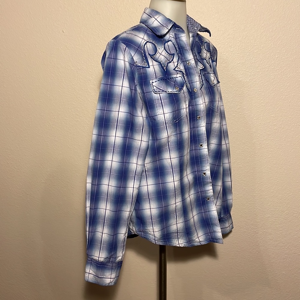 Tired heart, women’s, cow girl shirt - Picture 5 of 13